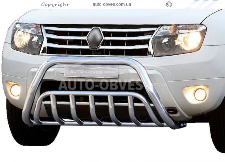 Front bar Renault Duster - type: double фото 0