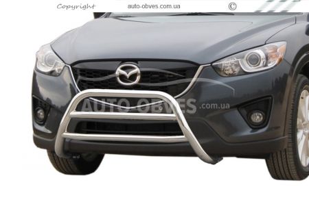 Кенгурятник Mazda CX5 2011-2017 - тип: на 2 перемычки фото 0