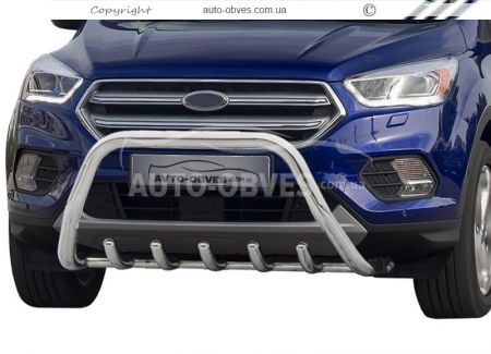 Bull bar Ford Escape 2017-2020 - type: without jumper фото 0
