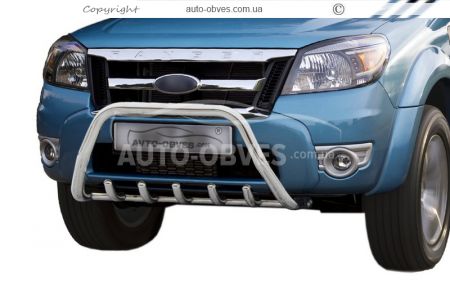 Bull bar Ford Ranger 2009-2011 - type: without jumper фото 0