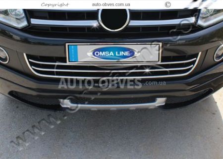 Pads on the grille in the bumper Volkswagen Amarok 4x2 фото 3