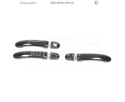 Накладки на ручки Volkswagen T5 - type: натуральний карбон 3 ручки фото 0