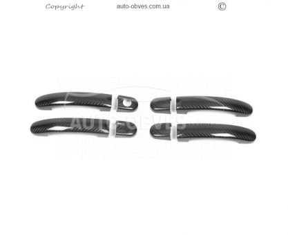 Накладки на ручки Volkswagen T5 - type: натуральний карбон 4 ручки фото 0