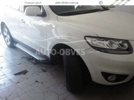 Running boards Hyundai Santa Fe 2010-2012 - Style: BMW фото 1