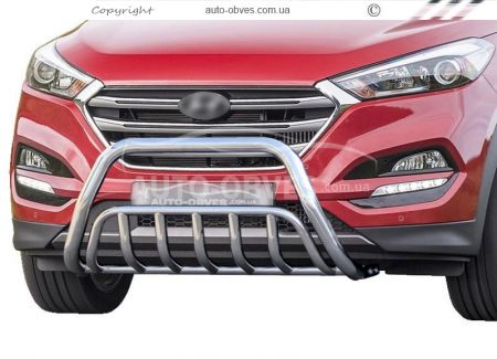 Кенгурятник Hyundai Tucson 2019-2021 - тип: подвійний фото 0