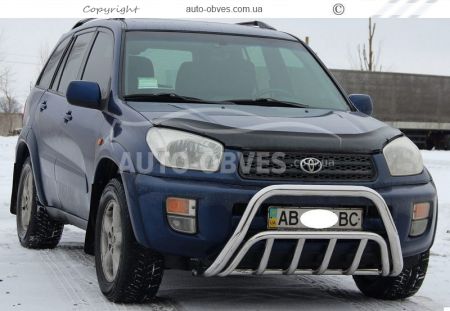 Защита переднего бампера Toyota Rav4 2000-2005 фото 3