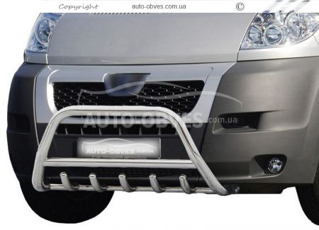 Bull bar Fiat Ducato, Citroen Jumper, Peugeot Boxer 2006-2014 - type: standard фото 0