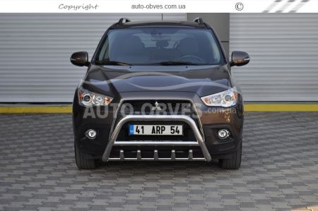 Front bar Mitsubishi ASX 2010-2013 - type: regular фото 2