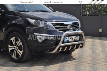 Front bar Kia Sportage 2010-2015 - type: regular фото 1