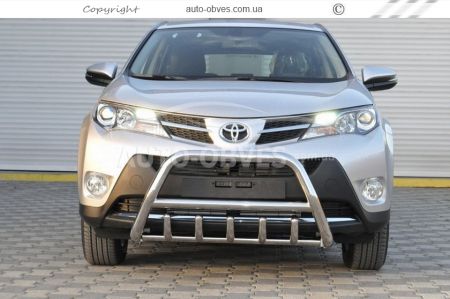 Front bar Toyota Rav4 2013-2016 - type: standard фото 1