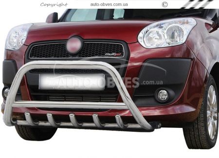 Bull bar Fiat Doblo 2010-2014 - type: standard фото 0