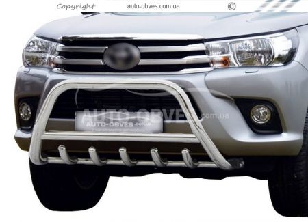 Front bar Toyota Hilux 2015-2020 - type: standard фото 0