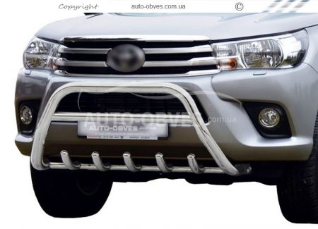 Front bar Toyota Hilux 2015-2020 - type: standard фото 0