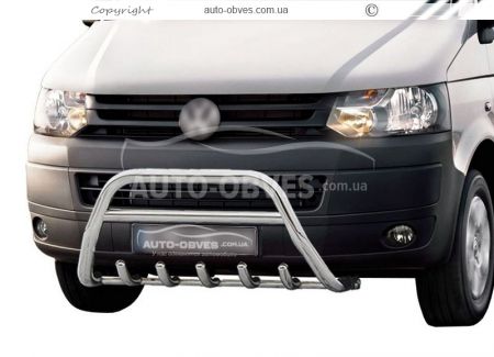 Кенгурятник Volkswagen T5 2010-2015 Caravelle, Multivan, Transporter - тип: штатный фото 0