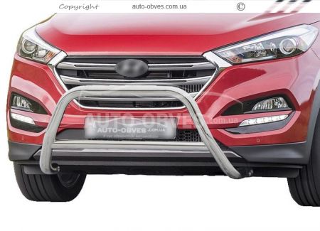 Кенгурятник Hyundai Tucson 2015-2019 - тип: без гриля фото 0