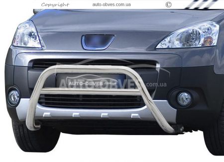 Bull bar Citroen Berlingo 2008-2017 - type: without grill фото 0