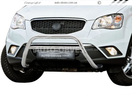 Кенгурятник Ssangyong Korando 2010-2014 - тип: без гриля фото 0