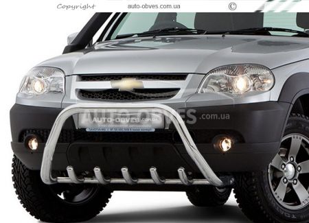 Bullbar Chevrolet Niva - type: without jumper фото 0