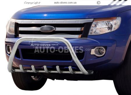 Кенгурятник Ford Ranger 2012-2016 - тип: без перемычки фото 0