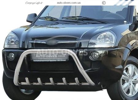 Кенгурятник Hyundai Tucson 2004-2014 - тип: без перемычки фото 0