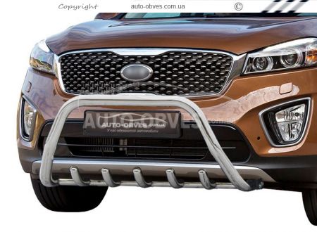 Barrel bar Kia Sorento Prime 2015-2020 - type: without jumper фото 0
