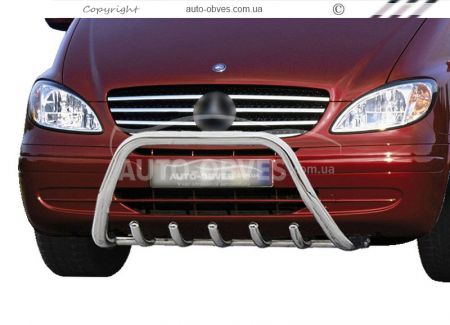 Bull bar Mercedes Vito II, Viano II - type: without bridge фото 0