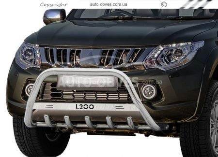 Bull bar Fiat Fullback 2016-... - type: with logo фото 0