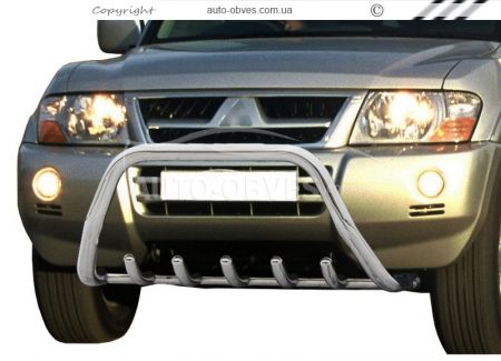 Кенгурятник Mitsubishi Pajero Wagon III 2000-2006 - тип: без перемычки фото 0