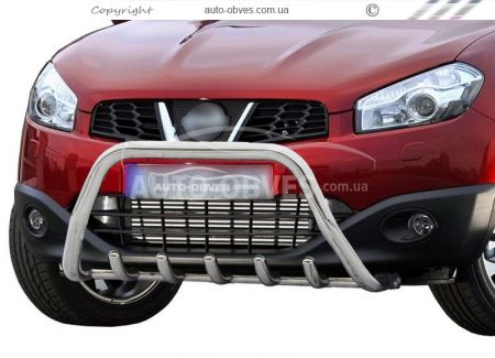 Кенгурятник Nissan Qashqai 2010-2014 - тип: без перемички фото 0