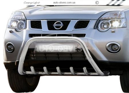 Кенгурятник Nissan X-Trail t31 2007-2014 - тип: без перемички фото 0