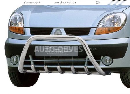 Front bar Renault Kangoo 2003-2007 - type: without jumper фото 0