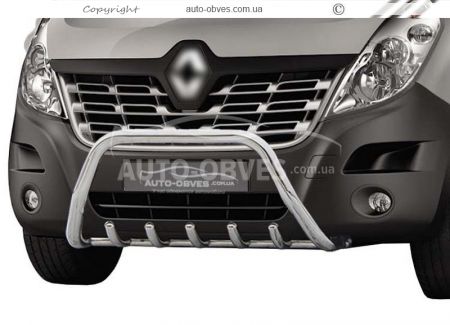 Кенгурятник Renault Master 2010-2023 - тип: без перемычки фото 0