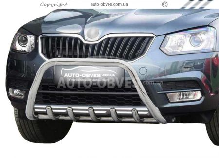 Bullbar Skoda Yeti - type: without jumper фото 0