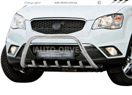 Кенгурятник Ssangyong Korando 2010-2014 - тип: без перемычки фото 0