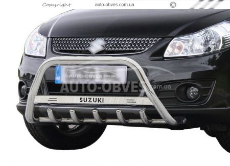 Кенгурятник Suzuki SX4 2010-2013 - тип: з логотипом фото 0