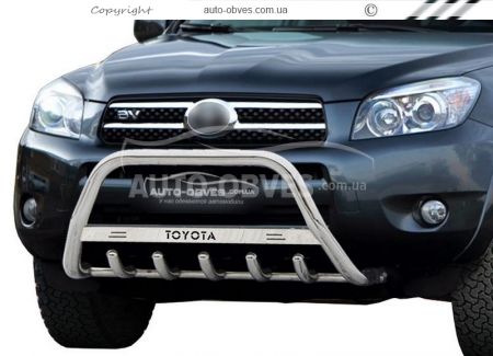 Кенгурятник Toyota Rav4 2006-2010 - тип: з логотипом фото 1