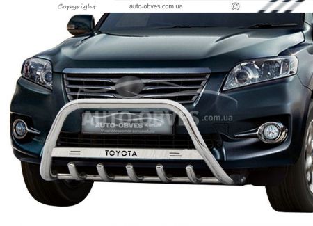 Кенгурятник Toyota Rav4 2010-2012 - тип: з логотипом фото 1
