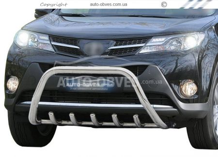 Кенгурятник Toyota Rav4 2013-2016 - тип: без перемички фото 0