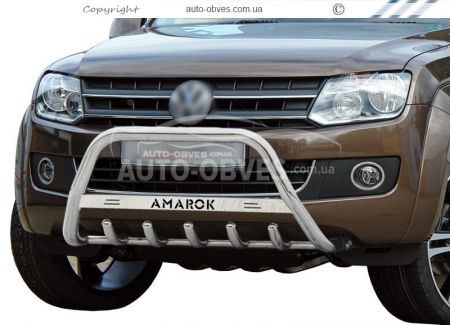 Кенгурятник Volkswagen Amarok 2011-2015 - тип: з логотипом фото 0