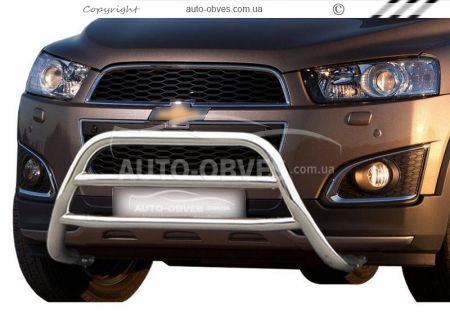 Bull bar Chevrolet Captiva 2011-2020 - type: 2 jumpers фото 0