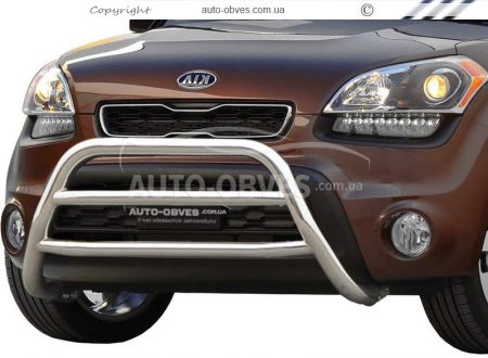 Front bar Kia Soul 2009-2014 - type: 2 jumpers фото 0