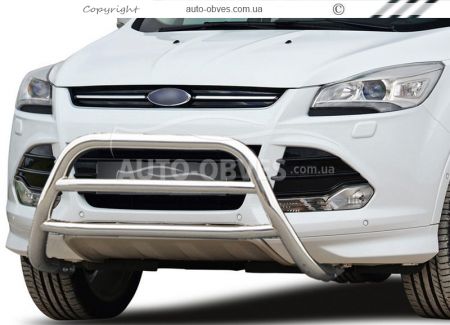 Front bar Ford Escape 2013-2016 - type: 2 jumpers фото 0