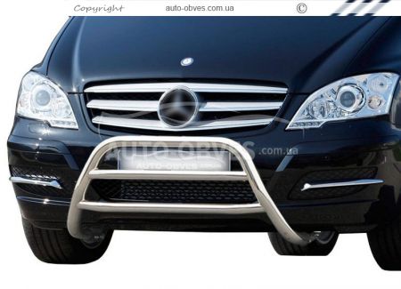 Bull bar Mercedes Vito, Viano 2010-2014 - type: 2 jumpers фото 0