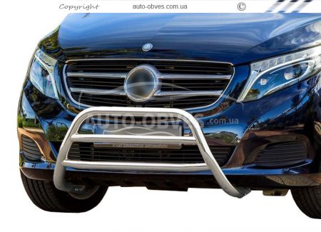 Bull bar Mercedes Vito, V-class 2014-2025 - type: 2 jumpers фото 0