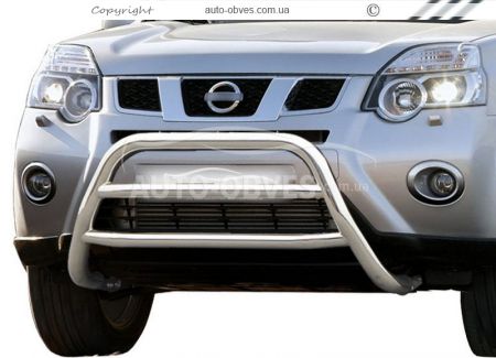 Кенгурятник Nissan X-Trail t31 2007-2014 - тип: на 2 перемички фото 0