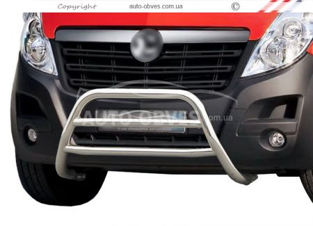 Кенгурятник Opel Movano 2011- тип: на 2 перемычки фото 0