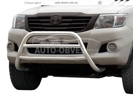 Кенгурятник Toyota Hilux 2012-2015 - тип: на 2 перемычки фото 0