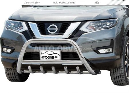 Front bar Nissan X-Trail 2017-2021 - type: standard фото 0