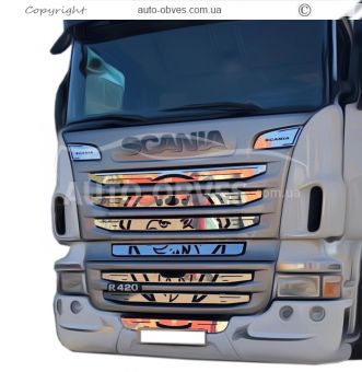 Центральна решітка з лого для Scania фото 1