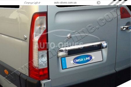 Trim above number plate for Opel Movano stainless steel фото 2